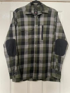 Wrangler ATG Long Sleeve Shirt Green Check Shirt Mens SIZE S - Picture 1 of 8