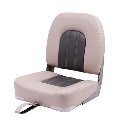 Assento de barco Deckpro Angler traseiro baixo, dobrável A-costas baixas-cinza/carvão, 1 assento - Imagem 1 de 4