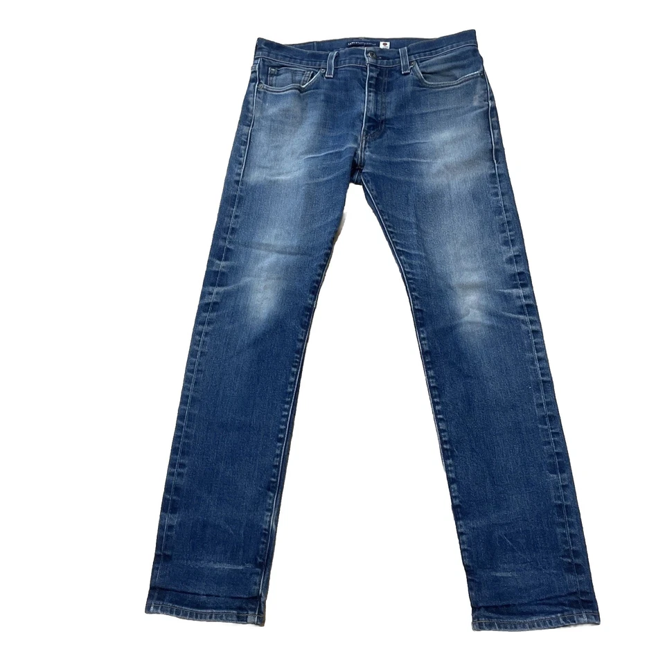 Jeans ajustados Levi's Made Crafted 511 tela japonesa ribete de mezclilla para hombre 32x32 azul Foto 1 de 4