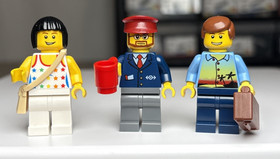 LEGO CITY: Passenger Train (7938) MINIFIGURES ONLY Figures Conductor twn109 Fig
