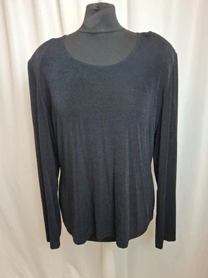 JOSEPH RIBKOFF long-sleeve light-weight sweater top shirt Stretch Black UK14 - Изображение 1 из 4