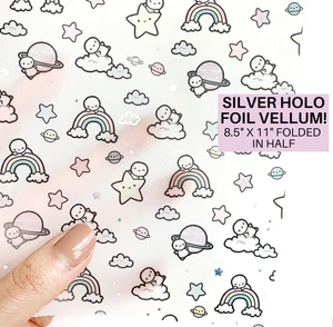 Twinkle Twinkle Emoti Vellum Paper Foiled The Coffee Monsterz Co TCMC - Picture 1 of 1