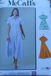 McCalls 8384 Uncut Dress Pattern. Sizes 14 16 18 20 22. Elegant Style - Picture 1 of 8