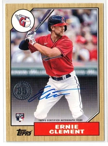 2022 Topps 1987 RC AUTO Ernie Clement #87BA-ECL! Guardians! Rookie! Autograph! - Picture 1 of 2