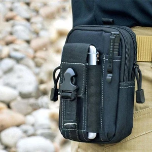 Riñonera táctica cintura bolsa de teléfono militar EDC bolsa de nailon para senderismo y viaje - Imagen 1 de 10