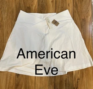 Victoria's Secret PINK Active Cotton High Waist V Crossover Skort White NWT - Picture 1 of 7