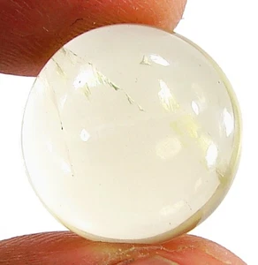 Piedra de envoltura de alambre de cabujón de piedras preciosas sueltas de cuarzo limón natural de 12,95 quilates - 26881 - Imagen 1 de 2