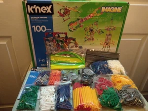 K'NEX 12605 Imagine 100-Model Building Set Complete w/ 863 Knex Pieces See Notes - Picture 1 of 15
