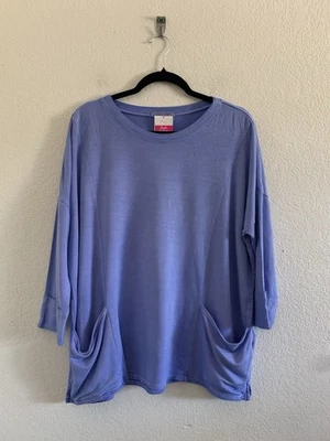 FRESH PRODUC M/L NUEVO CON ETIQUETAS Peri Diana Sudadera Cuadrada Terry Francés Sudadera EE. UU. Foto 1 de 4