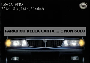DEPLIANT PIEGHEVOLE BROCHURE - LANCIA DEDRA 2.0 i.e 1.8 i.e 1.6 i.e 2.0 turbo ds - Picture 1 of 8