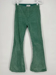 Pantalones de mezclilla Free People para mujer 27 verde Jayde acampanados pana - Imagen 1 de 7
