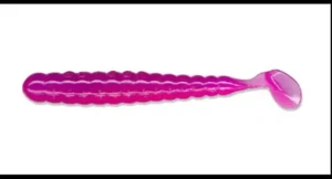 Charlie Brewer's 3" Bass Slider Grub CBSBGN129 Grape Neon, 30ct - Picture 1 of 1