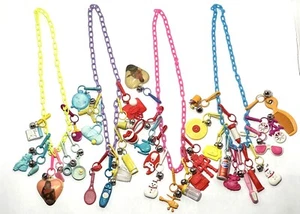 Vintage Vending Machine Gumball Machine 4 X Necklaces & Plastic Bell Charms - Picture 1 of 24