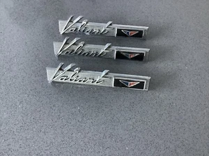 VALIANT 1968 VE-VF SEDAN GENUINE CHROME GLOVE-BOX BADGE!!! EC - Picture 1 of 2