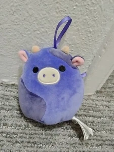 Squishmallow Ingred the Cow 4" Ornamento Peluche Jazwares - Foto 1 di 2