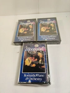 Reader's Digest Moonglow Romantic Piano Orchestra Set of 3 Cassette Tapes New - Picture 1 of 3