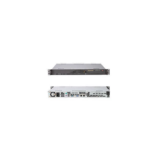 Supermicro CSE-512L-200B 200W Mini 1U Rackmount Server Chassis (Black) - Image 1 of 1