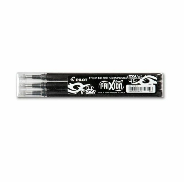 Pilot Frixion 0.7 mm Refills Pen ,Black - Pack of 3
