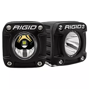 Rigid 490613 Revolve Pod Broad Spot White Square LED Lights Pair Kit Set Black - Bild 1 von 19
