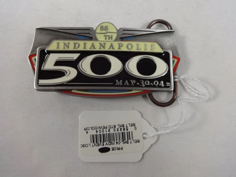 2004 Indianapolis 500 Event Belt Buckle Limited Edition 40 of 500 Pewter Cover