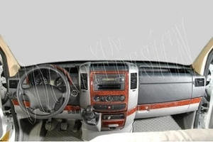 Cockpit Dekor für MERCEDES SPRINTER - VW CRAFTER ab 2006 Wurzelholz Look 18 tlg. - Bild 1 von 4