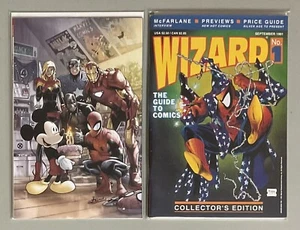 🔥Marvel #1000 (2019 Mickey Mouse) & Wizard #1 (1991 McFarlane)🔥NM-(9.0-9.8)🔥 - Bild 1 von 5