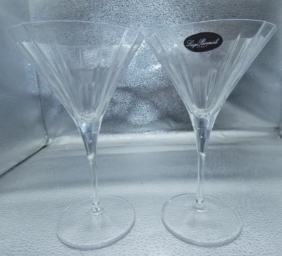LUIGI BORMIOLI SET OF 2 MARTINI GLASSES EUC - Image 1 of 3