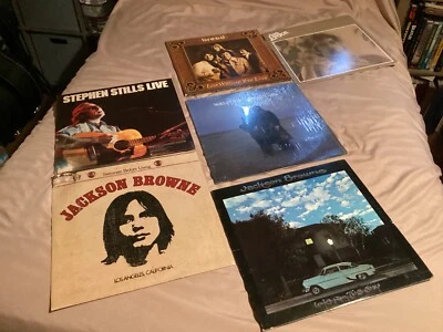 Jackson Browne ‎– Late For The Sky -Seals and Crofts greatest- vinyl LP lot Foto 1 de 4