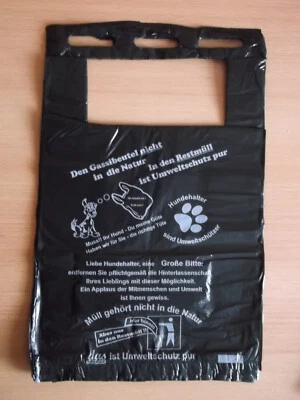 100 Stück Gassi Beutel, Hundekotbeutel, Hundebeutel, Kotbeutel, Schwarz - Bild 1 von 4