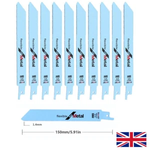 10Pcs 150 mm S922EF Reciprocating Saw Blades Set For Bosch Makita Metal Cutting - Picture 1 of 6