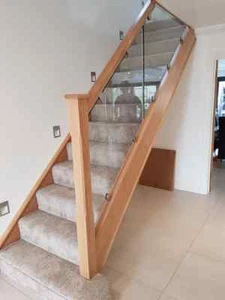 Glass Balustrade Infills for Stairs - Stair Refurb Service - Bannisters - Picture 1 of 4