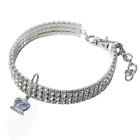 Dog Collars Rhinestone Bling Diamante Crystal Studded Necklace Heart Pendant