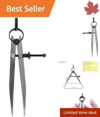 Adjustable Steel Divider Wing Leather Compass - Versatile - Precision - Durable - Image 1 of 4