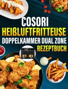 Cosori Heißluftfritteuse Doppelkammer Dual Zone Rezeptbuch, 300+ Gerichte - Bild 1 von 2