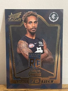 2018 AFL SELECT LEGACY ROOKIE DRAFT CARLTON PICK 78 JARROD GARLETT #115/250. - Bild 1 von 2