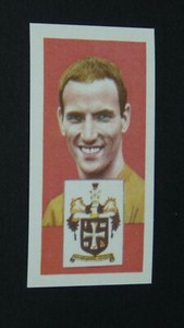 1967 FOOTBALL BARATT CARD A15 #24 DEREK DOUGAN WOLVERHAMPTON WOLVES ULSTER