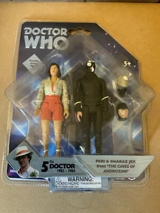 Figuras clásicas de Doctor Who - Cuevas de Androzani Peri y Sharaz Jek 5" nuevas selladas - Imagen 1 de 3
