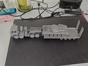 3d Printed 1/72 Serbia Fap 3232-axle Heavy-duty Trailer(no Tank) Unpainted Kit - Picture 1 of 7