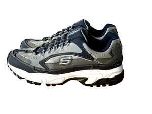 Skechers Mens Stamina Woodmer Blue Walking Shoes Size 10 51919 - Picture 1 of 12