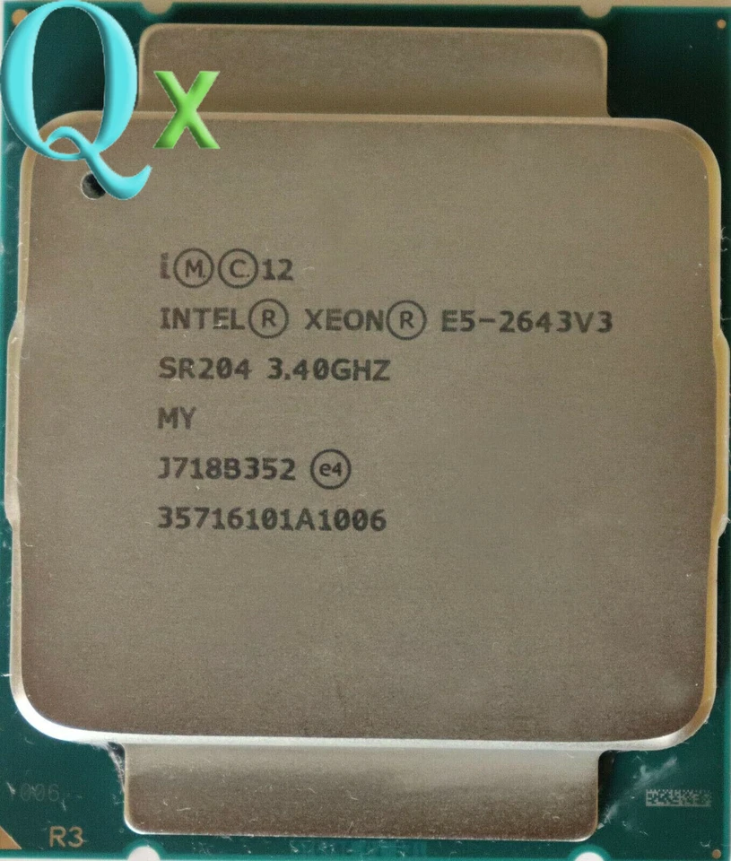 Intel Xeon E5-2643 V3  LGA2011-3  CPU Processor SR204 3.4GHz 6-Core 20M - Image 1 of 1