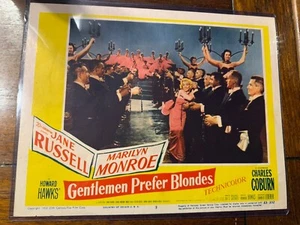 Tarjeta de vestíbulo original Marilyn Monroe - Gentlemen Prefer Blondes 1953 (#5) BONITA - Imagen 1 de 6