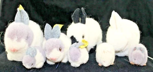 Vintage Set of 8 Assorted Steiff Wool Rabbits & Mice Germany - Picture 1 of 21