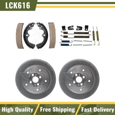 Tambores de freno traseros y zapatas de freno kit de resorte de hardware para Kia Sportage 2000-2002 Foto 1 de 4