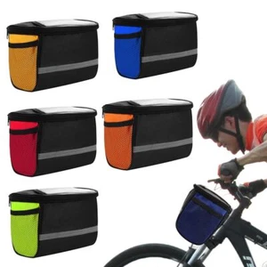 Cycling Equipment Bicycle Bag Front Tube Basket Pannier Bike Handlebar Bag - Picture 1 of 17