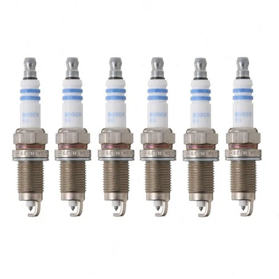 6 pc Bosch Double Platinum Spark Plugs for 2001-2003 Volkswagen EuroVan 2.8L fz - Image 1 of 4