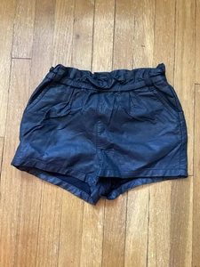SPORTY Baby Gap Toddler Size 2 Years Solid Blue Vegan Leather Shorts,Flaws - Picture 1 of 3