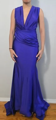 Шикарный королевский синий вечернее платье - Изображение 1 из 2