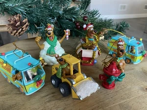 Scooby Doo Shaggy Hanna Barbera Hallmark Christmas Ornament Lot Mystery Machine - Foto 1 di 21