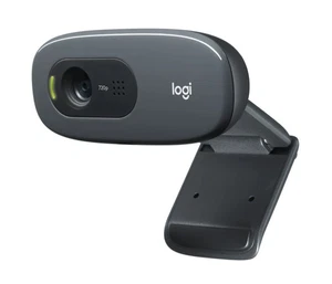 Logitech C270 Webcam, HD 720p, 60° Sichtfeld, Fester Fokus, Belichtung - Bild 1 von 4