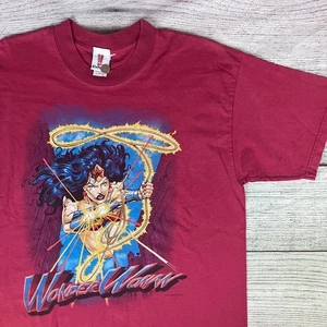 Camiseta vintage 1999 Wonder Woman DC Comics dibujos animados talla grande para hombre - Imagen 1 de 9